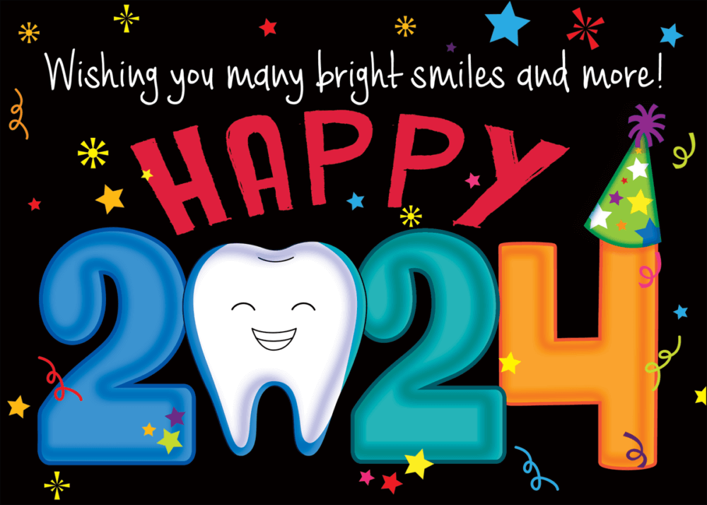 Dental New Years Cards (NEWYEAR24G) Purchase Dental New Years