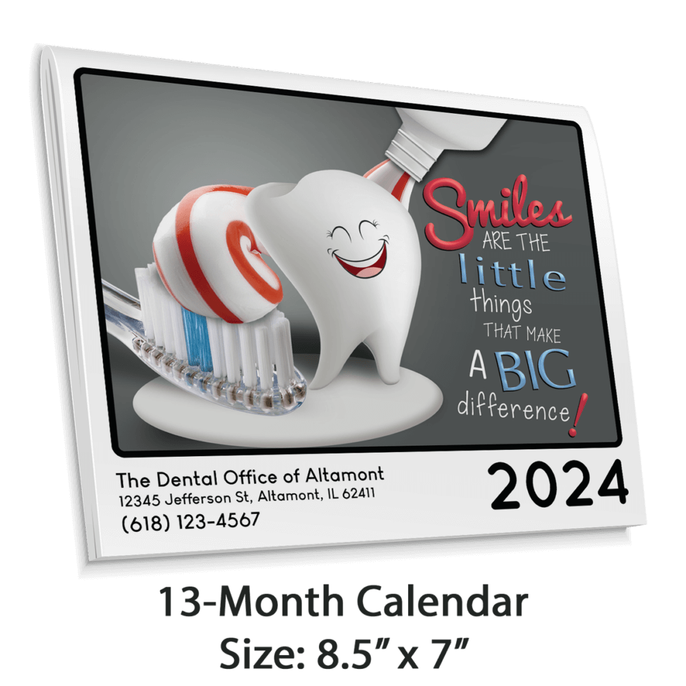 Dental Wall Calendar (DWALLCAL) Purchase Folding Wall Calendars for